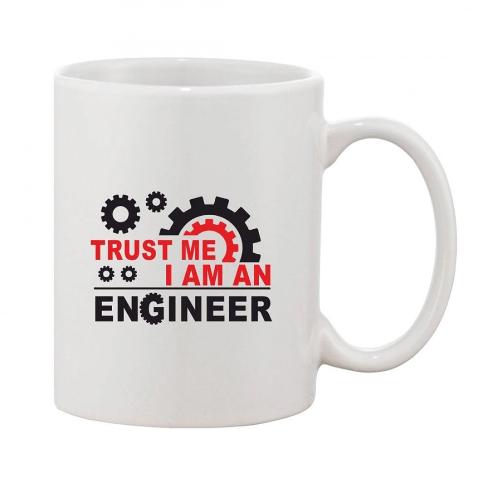 Generic Printed Ceramic Coffee Mug - 1 Pieces, White, 11oz