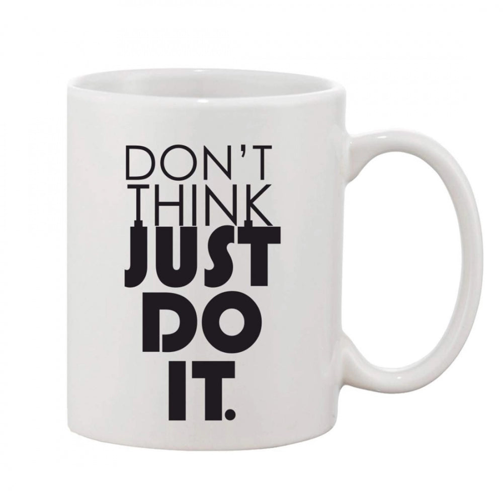 Generic Printed Ceramic Coffee Mug - 1 Pieces, White, 11oz