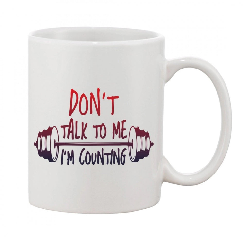 Generic Printed Ceramic Coffee Mug - 1 Pieces, White, 11oz