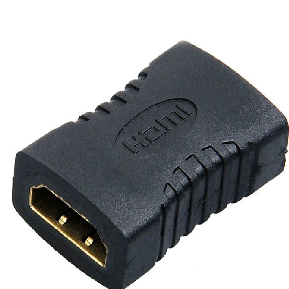 Generic HDMI Adapter Female to Female Extender Jointer Black (Black)