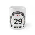 Generic Ceramic 29th Anniversary Printed Coffee Mug (Color: White, Capacity:330ml)