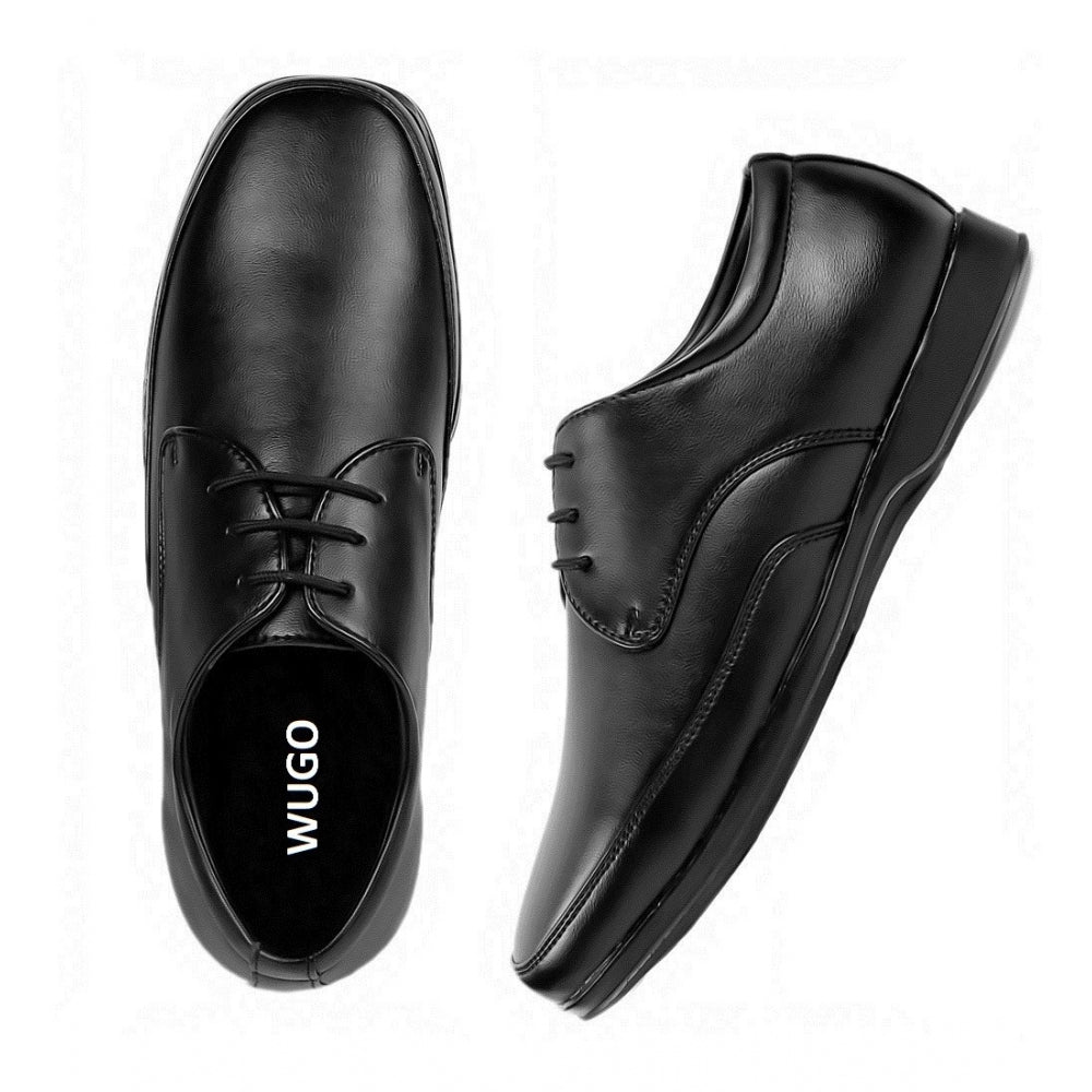 Generic Men's Faux Leather Formal Shoes (Black)