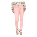 Generic Women's Denim Solid Buttoned Jeans (Pink)