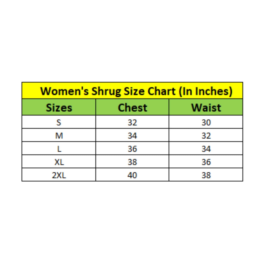 Generic Women's Polyester Floral 3-4th Sleeves Shrug (Multicolor)