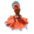Generic Laddu Gopal Tharad Dress Size: 0 To 6 (Orange-White)