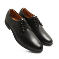 Generic Men's Casual Faux Leather Solid Lace-Up Formal Shoes (Black)