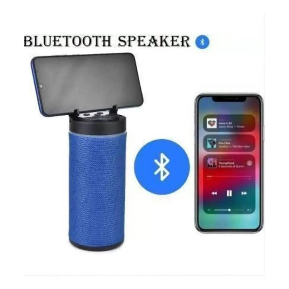 Generic Plastic Rubber Wireless KT125 Bluetooth Speaker (Blue)