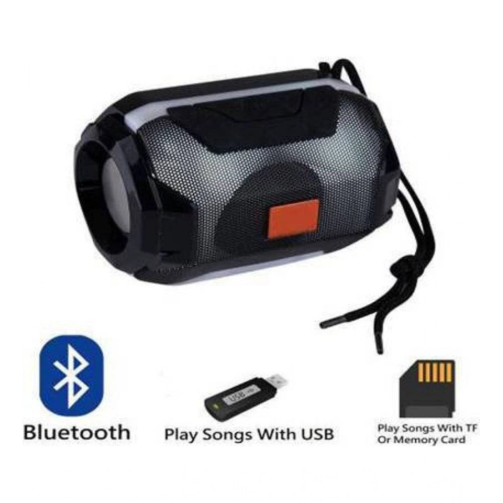 Generic Plastic Rubber Wireless A005 Bluetooth Speaker (Black)