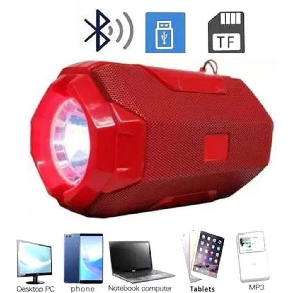 Generic Plastic Rubber Wireless AO105 Bluetooth Speaker (Red)