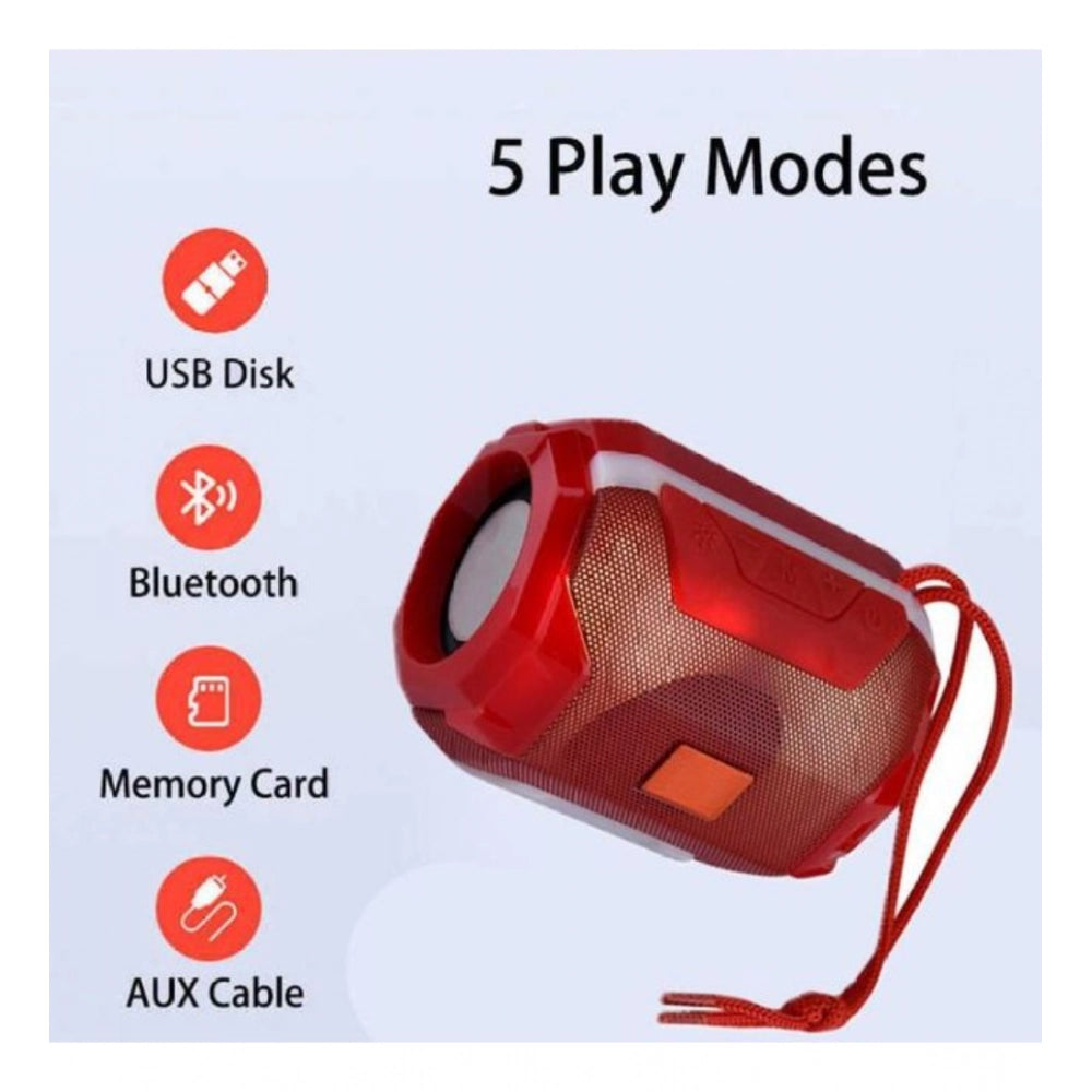 Generic Plastic Rubber Wireless A005 Bluetooth Speaker (Red)