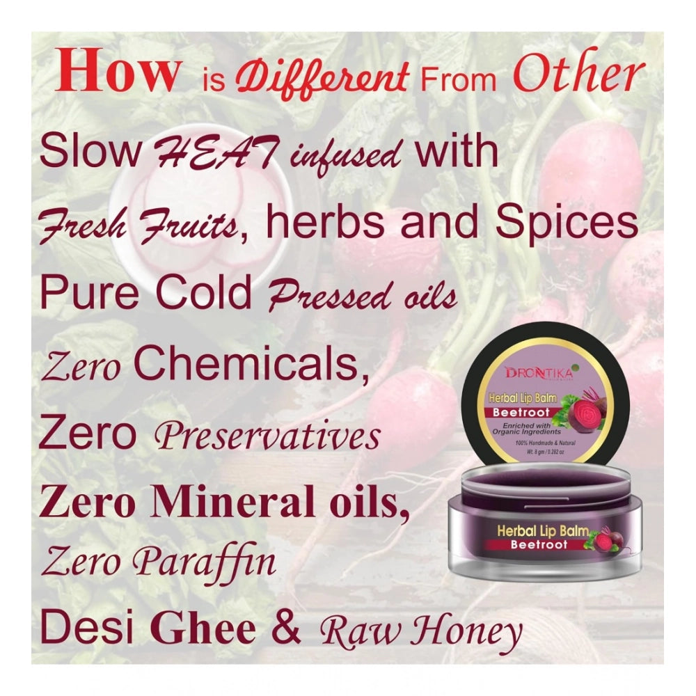 Generic Unisex Herbal Dark And Chapped Lips Beetroot Lip Balm (10gm)