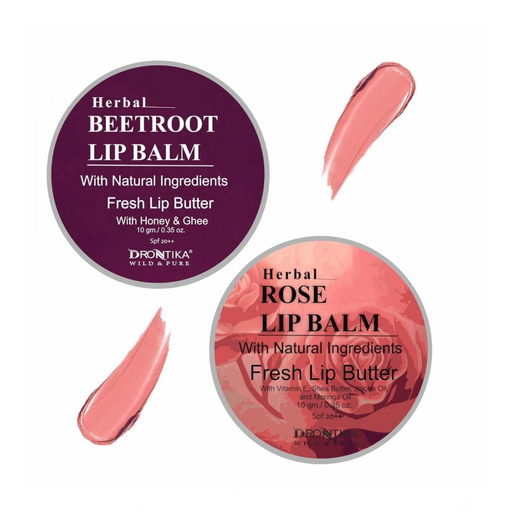 Generic Unisex Herbal Dark And Chapped Lips Beetroot &amp; Rose Lip Balm Pack Of 2  (10gm)