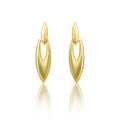 Generic Women's brassNew Gold Tone Polish Mini Office Earrings (Gold Plated)