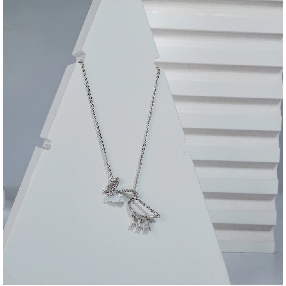 Generic Women's Stainless Steel Imported Stanless Steel Pendent Chain (Silver Plated)