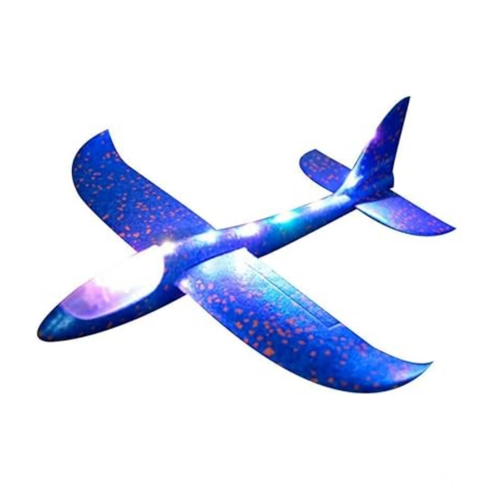 Generic Plastic 3D Throw Foam Plane Aeroplane Gliders, Flying Aircraft Pack Of 1 (Multicolor )