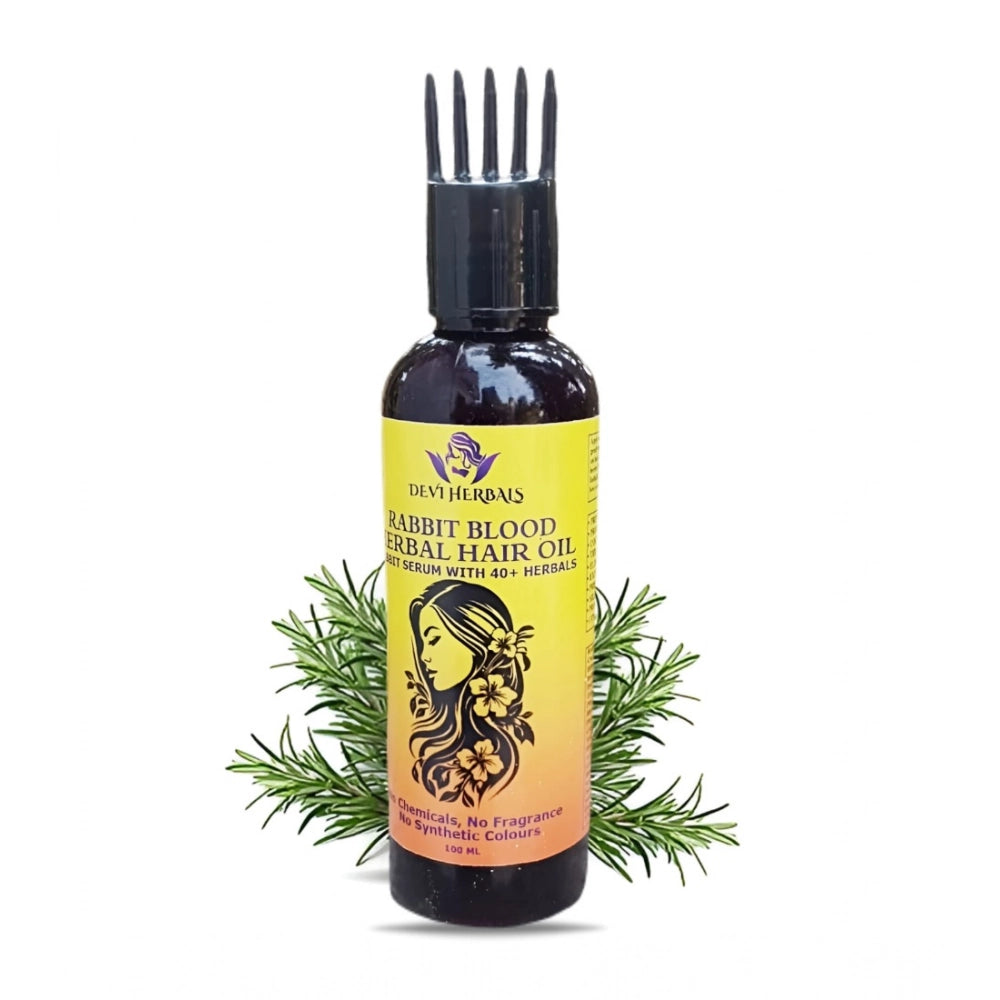 Generic Devi Herbels Rabbit Blood Herbal 100 ML Hair Oil - Men's And Women's Hair Growth Oil