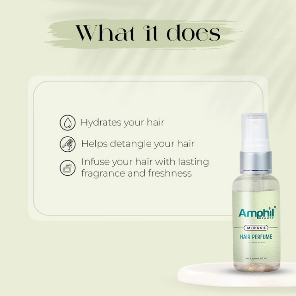Generic Amphil beauty Mirage Unisex Hair perfume 60 ml | Alcohol Free | Water Based | Paraben Free