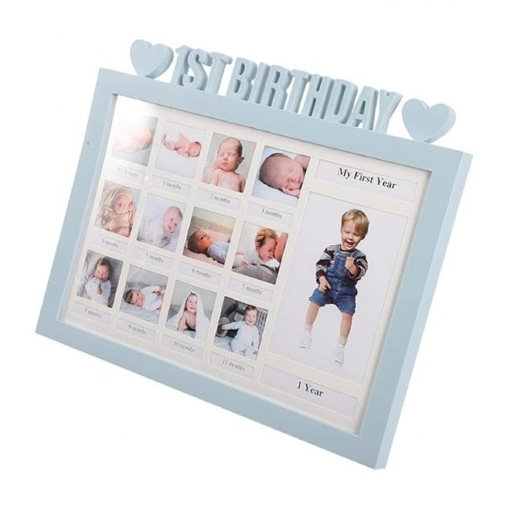 Generic Acrylic First Year Baby Photo Frame (Multicolor)