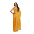 Generic Women's Jimmy choo Embellished Bollywood Saree With Unstitched Blouse 5.5Mtr (Mustard)