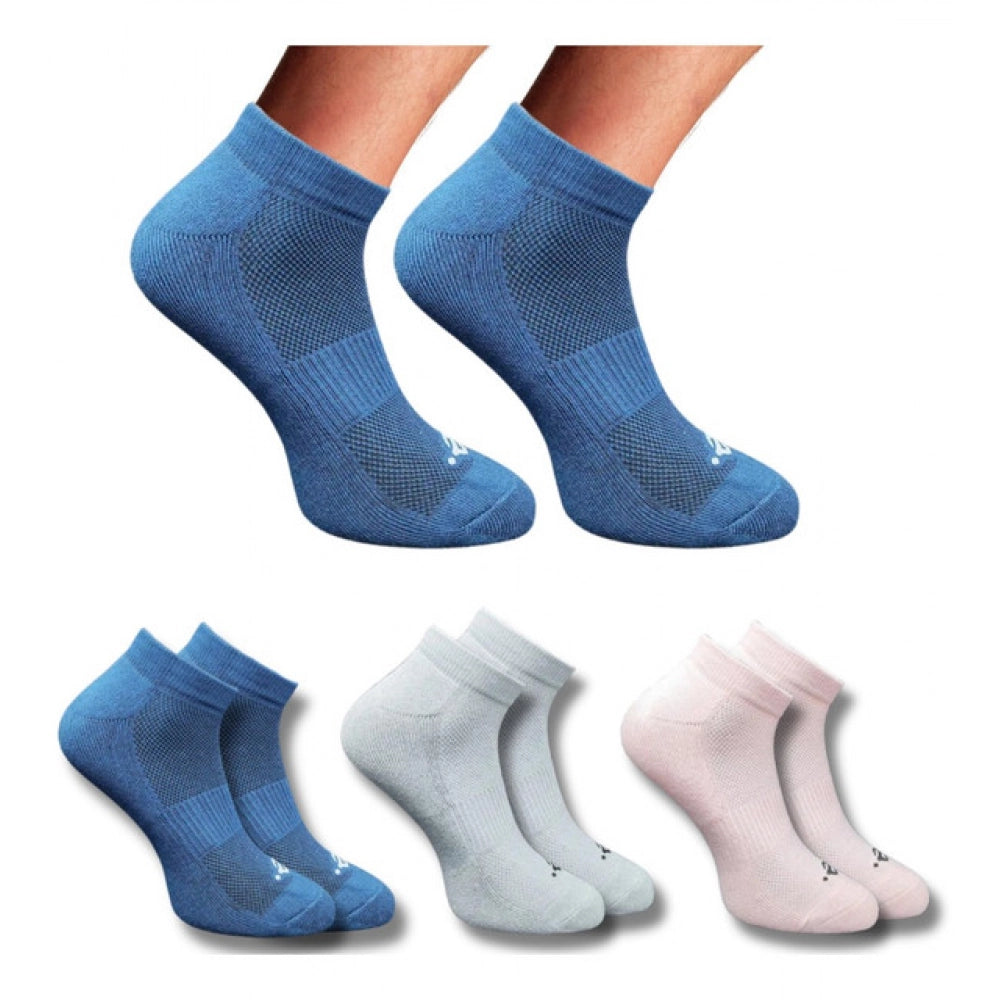 Generic 3_Pair Set Unisex Casual Cotton Printed Low Cut Socks (Multicolor)