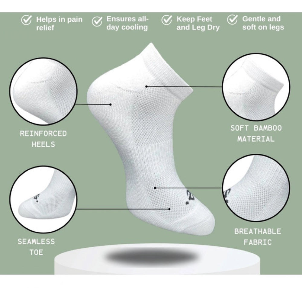 Generic 3_Pair Set Unisex Casual Cotton Printed Low Cut Socks (Multicolor)