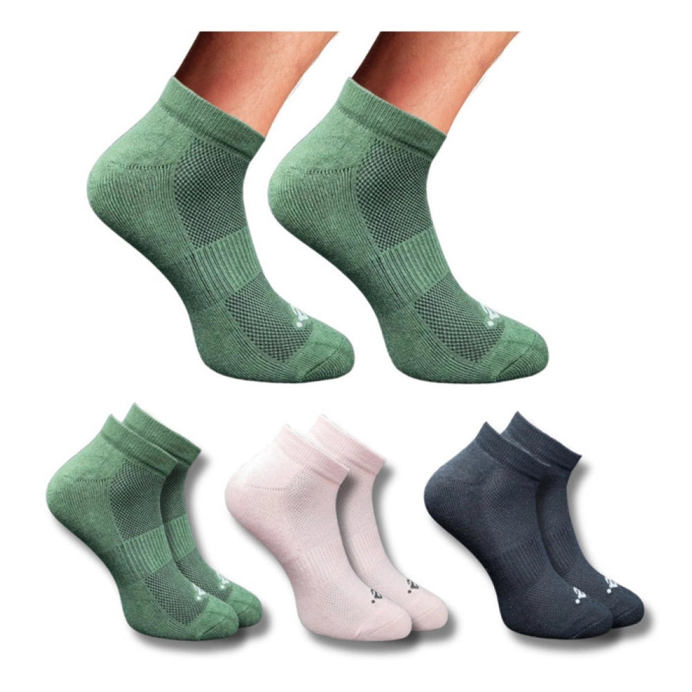 Generic 3_Pair Set Unisex Casual Cotton Printed Low Cut Socks (Multicolor)