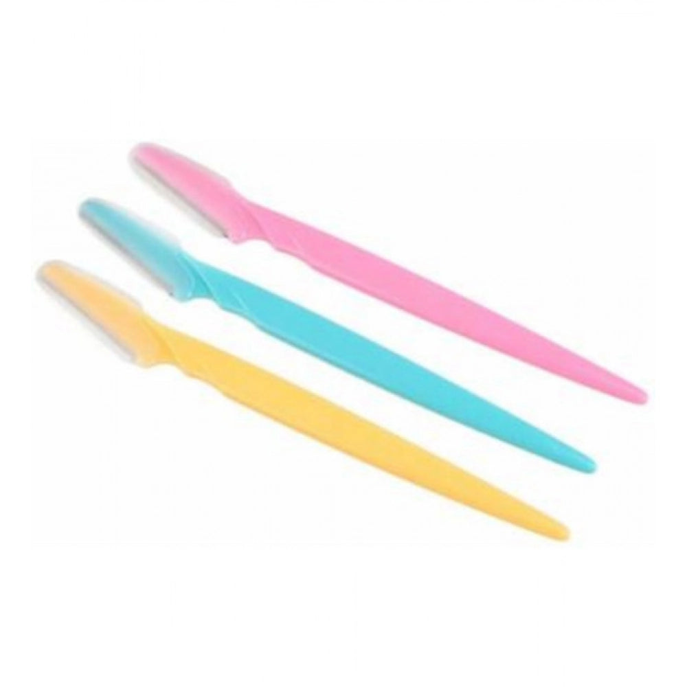 Generic Pack of 3_Facial Razor Set Eyebrow and Face Shaving Trimmer (Color: Assorted )