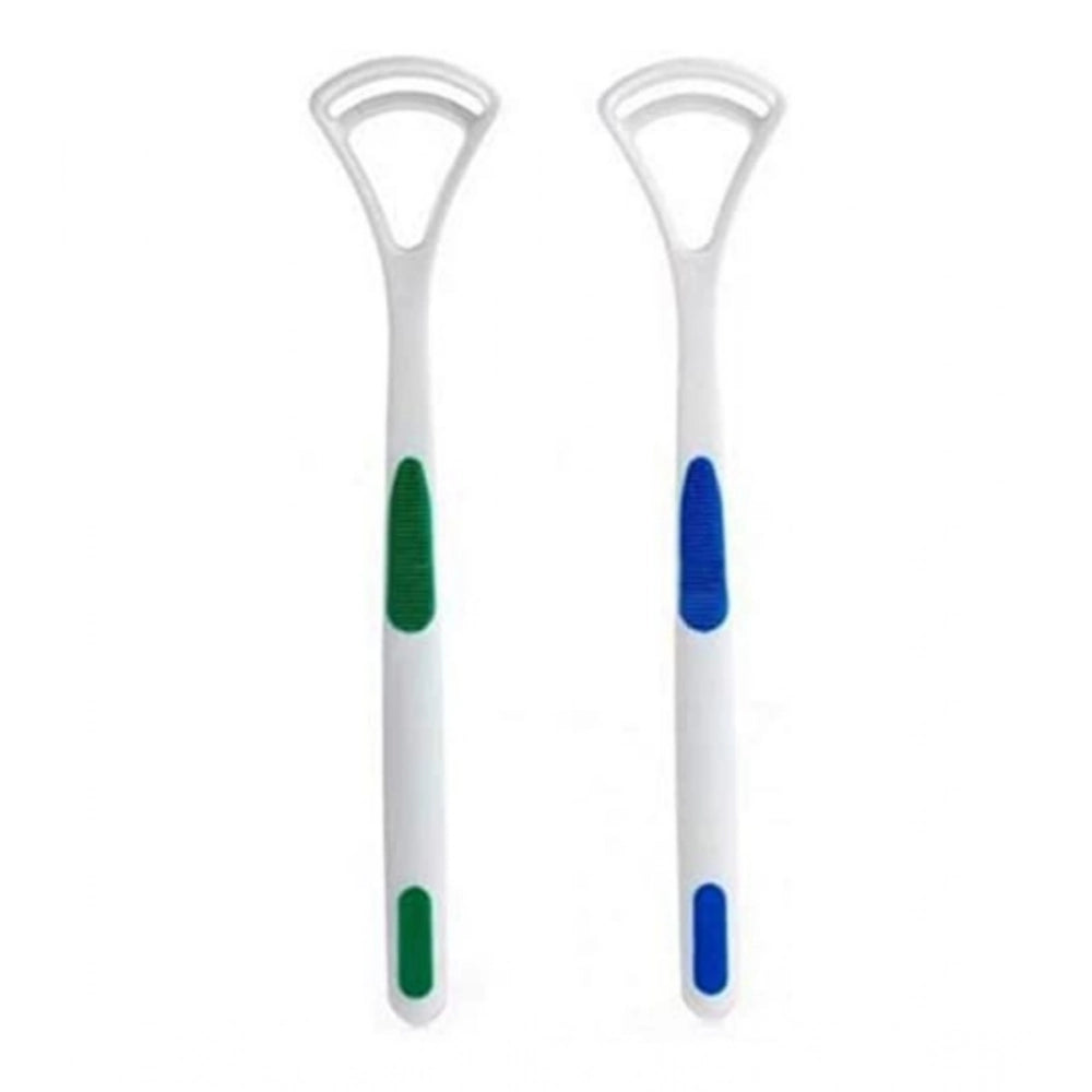 Generic Pack Of 3_Double Edged Plastic Tongue Cleaner (Color: Assorted )