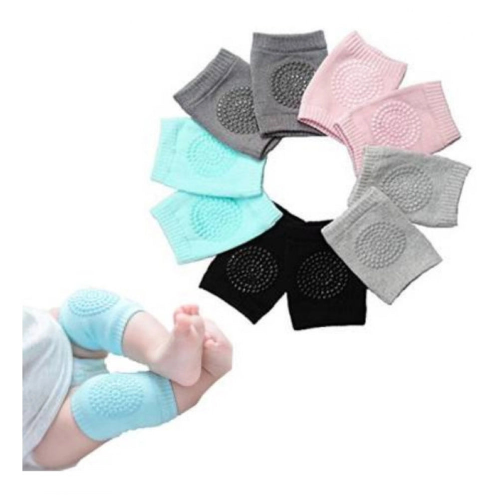 Generic Pack Of 3_Baby Knee Pads – Soft And Comfortable Crawling Protectors (Color: Assorted )