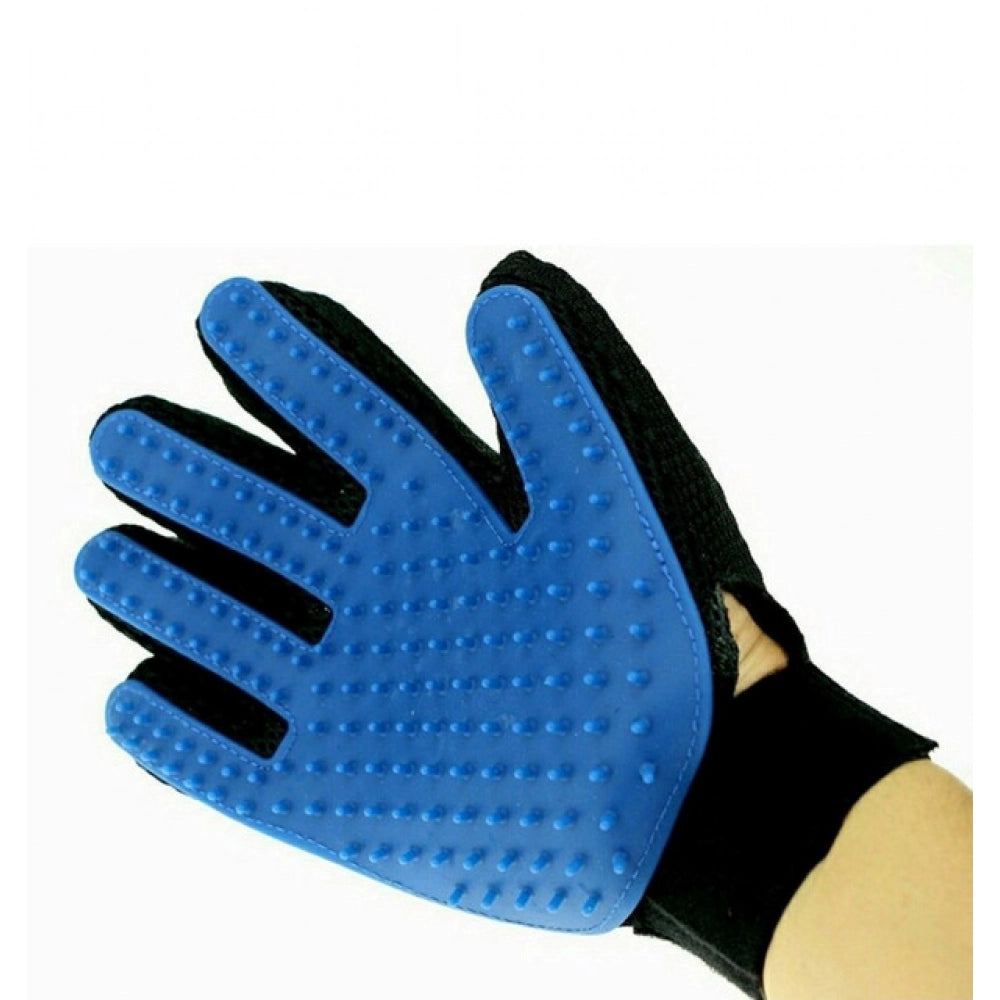 Generic Pack of 2_5-Finger Deshedding Glove – Pet Hair Remover And Grooming Gloves (Color: Assorted )