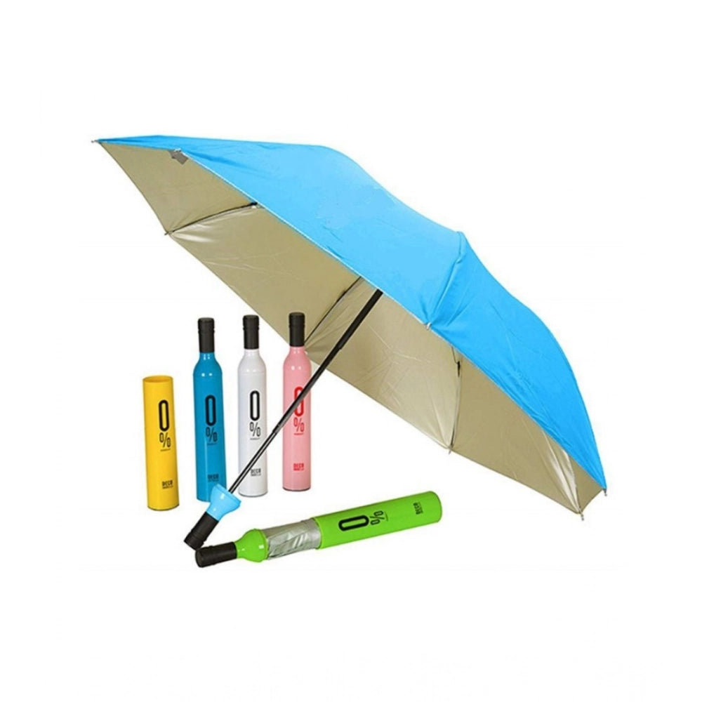 Generic Bottle-Shaped Umbrella – Compact Foldable Rain Protection (Color: Assorted )