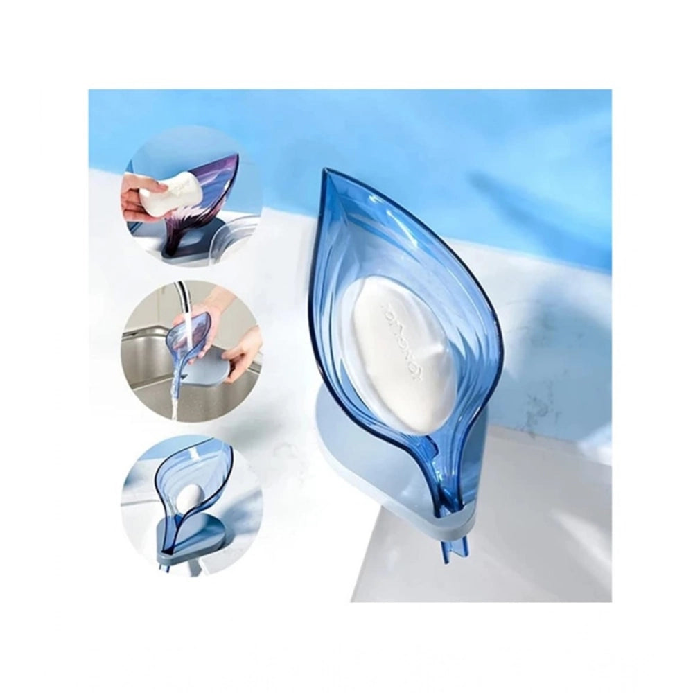 Generic Pack Of 2_Leaf-Shaped Soap Holder – Stylish Bathroom Soap Dish (Color: Assorted )