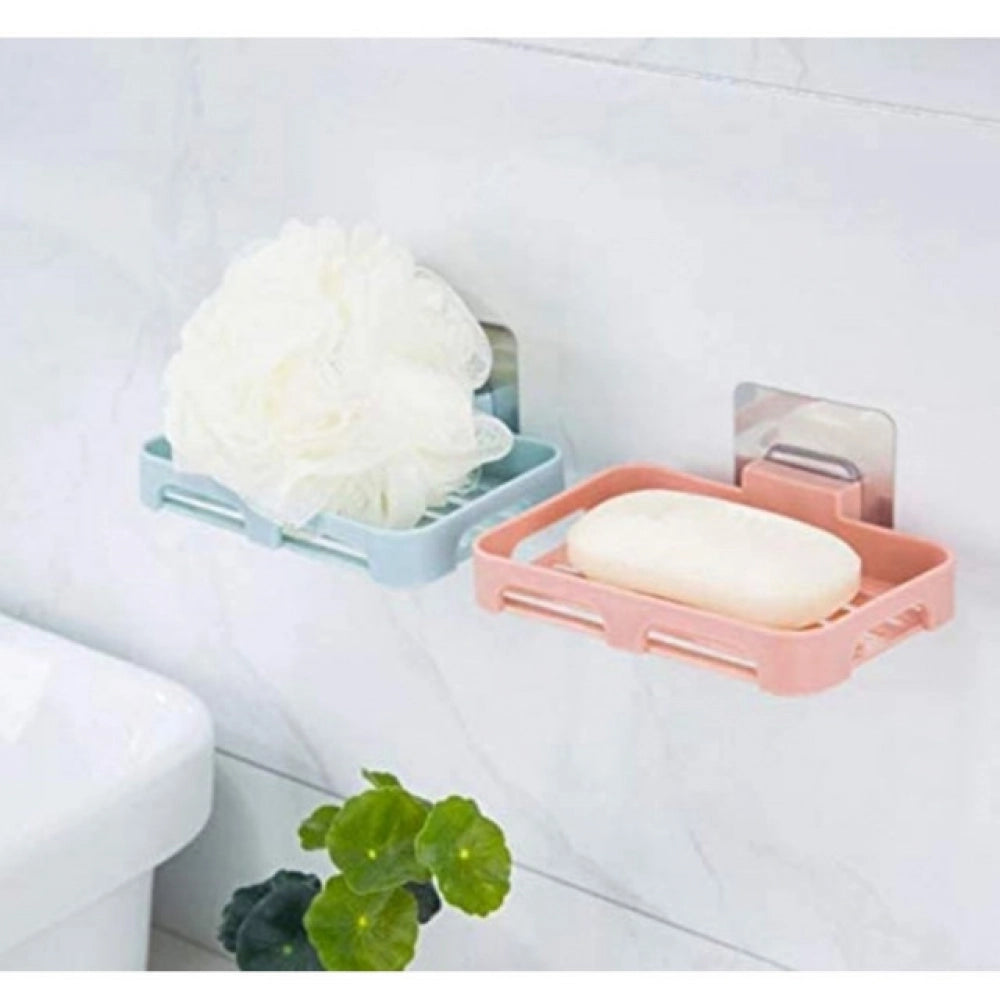Generic Pack of 5_Magic Sticker Soap Holder – Wall-Mount Soap Organizers (Color: Assorted )