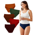 Generic Pack of_6 Women's Cotton Solid Hipster Panty (Multicolor)