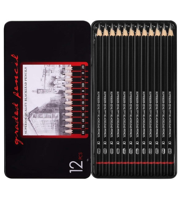 Generic  12 pcs Art Pencil Kit Set (Black)