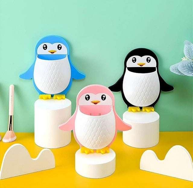 Generic Wall Mounted Penguin Design Toothpaste Holder (Multicolor)