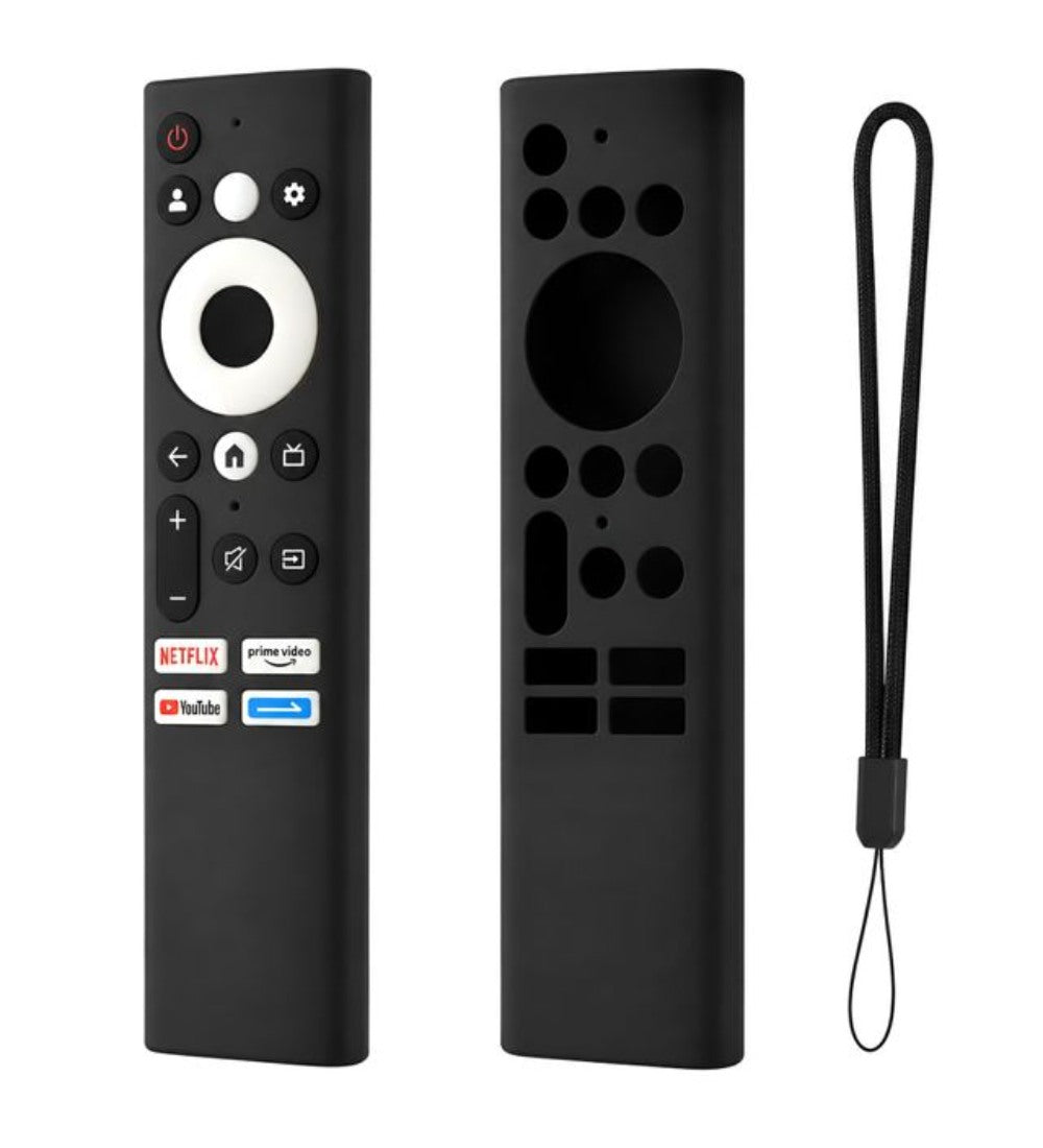 Generic Silicone Protective Cover for Croma Smart TV Remote � Soft Silicone Case Only (Black)