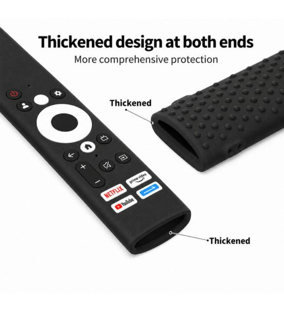 Generic Silicone Protective Cover for Skyworth Smart TV Remote � Soft Silicone Case Only (Black)