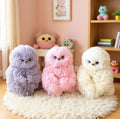 Generic Faux Fur-Plush Head Shaking Owl Toy (Multicolor)