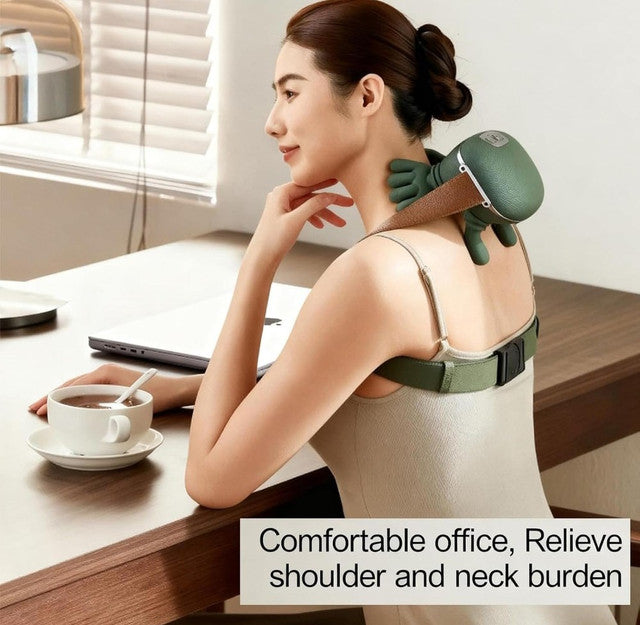 Generic Polyurethane Neck And Shoulder Massager (Green)
