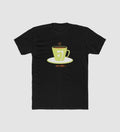Generic Men's Polyester Printed Round Neck Short Sleeve T-Shirt (Black)