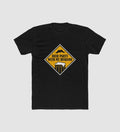 Generic Men's Polyester Printed Round Neck Short Sleeve T-Shirt (Black)