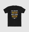 Generic Men's Polyester Printed Round Neck Short Sleeve T-Shirt (Black)