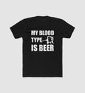 Generic Men's Polyester Printed Round Neck Short Sleeve T-Shirt (Black)