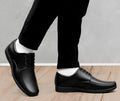 Generic Men's Synthetic Leather Solid Lace-Up Formal Shoes (Black)