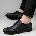 Generic Men's Synthetic Leather Solid Lace-Up Formal Shoes (Black)