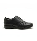 Generic Men's Synthetic Leather Solid Lace-Up Formal Shoes (Black)