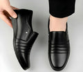 Generic Men's Synthetic Leather Solid Slip-On Formal Shoes (Black)
