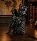 Generic Plastic Dragon Head Pen Holder - Desk Organizer (Black)