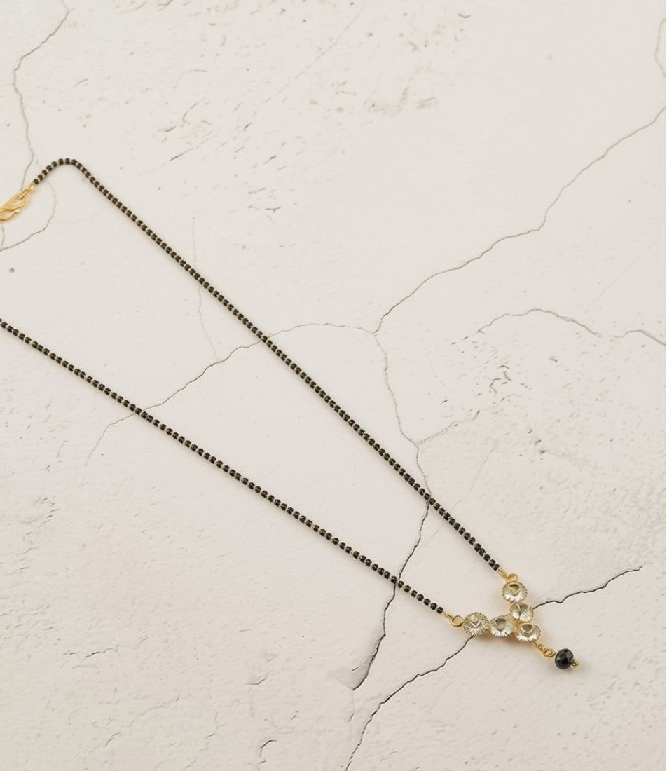 Generic Women's Brass Gold Plated Multi-Crystal Mangalsutra (Multicolor)-PID68278